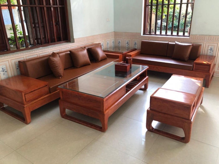 Sofa gỗ hương cao cấp