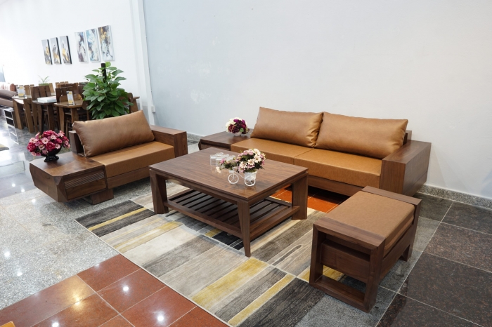 Sofa gỗ tự nhiên- óc cho cao cấp